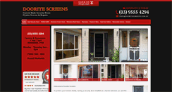 Desktop Screenshot of dooritescreens.com.au